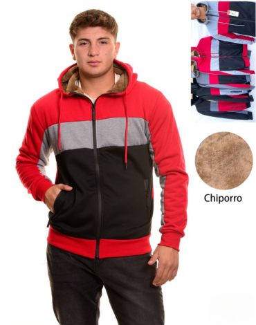 Polerón de Hombre con Chiporro Colores Surtidos x 25 Unds. Talla: M - L- XL - 2XL - 3XL