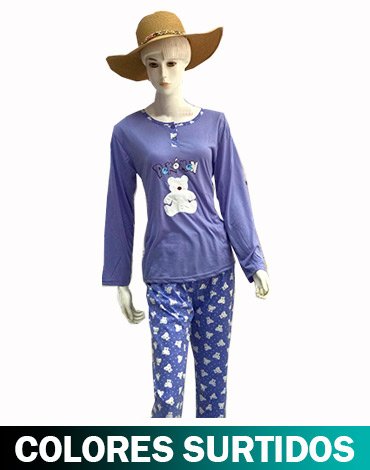 Pijama de Algodón para Mujer x 12 Unds. Talla: M - L - XL - XXL