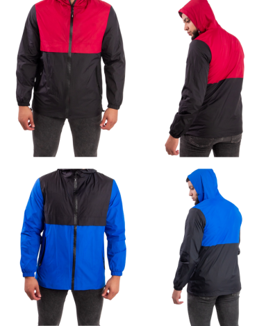 Corta Viento Hombre Delgado Colores Surtidos x 20 Unds. Talla: M - L - XL - XXL