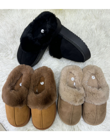 Pantuflas de Mujer Colores Surtidos x 24 Pares. Talla: 36 al 41
