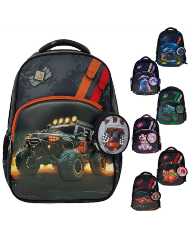 Mochila Escolar Diseños Surtidos x 6 Unds. Medida: 39 x 30 cm aprox.
