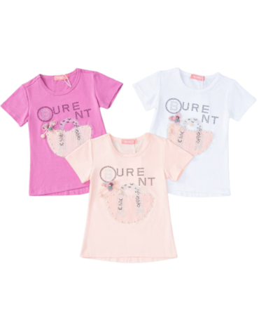 Polera Niña Colores Surtidos x 15 Unds. Talla: 4 a 12 años.