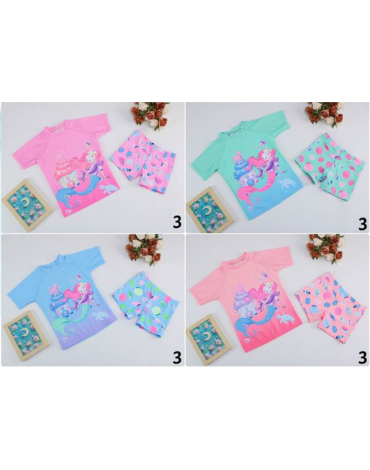 Traje de Baño para Niña Colores Surtidos x 12 Unds.Talla: 6 a la 12