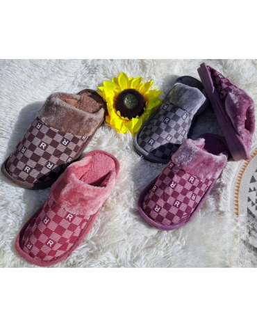 Pantufla Unisex Colores Surtidos x24 Unds. Tallas : 38 a la 45