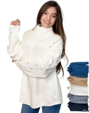 Sweater de Dama Manga Larga x 12 Unds. Talla: S / M - L /XL