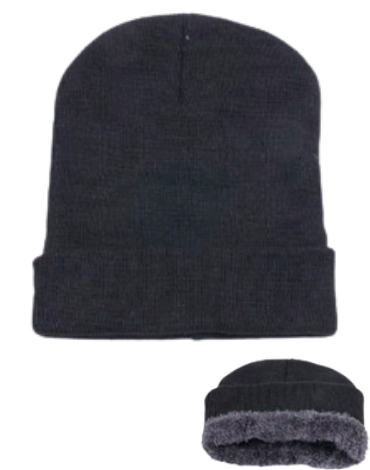 Gorro con Chiporro para Adulto solo Color Negro x 12 Unds. Talla: Estándar