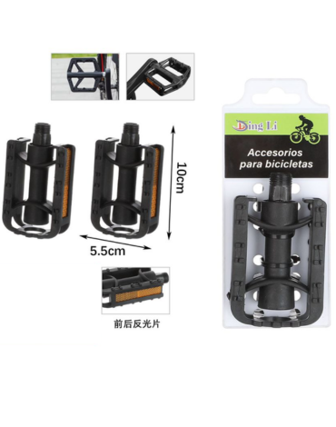 Pedal para Bicicleta x 6 Unds. Medida : 10 x 5.5 cm