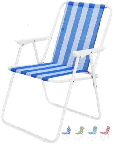Silla Plegable de Playa x 3 Unds.
