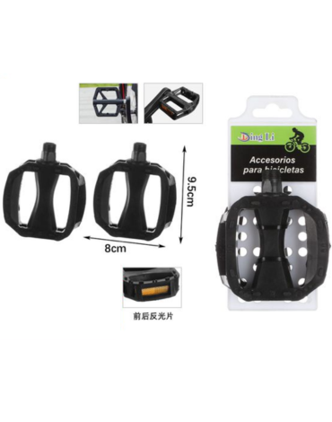 Pedal para Bicicleta x 6 Unds. Medida : 9.5 x 8 cm