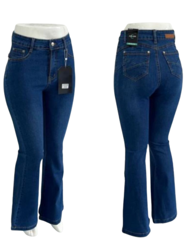 Jeans Flare de Dama Elasticado x 12 Unds.Tallas: 36 a la 46