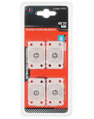 Rueda Para Mudanza .Medidas: 45*2mm : x 6 Set.