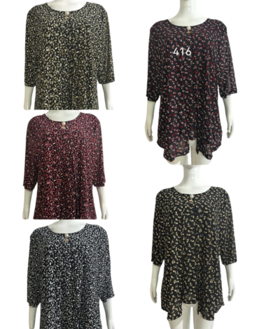 Polera de Dama Colores Surtidos x 6 Unds Talla: Standar ( M a la XL )