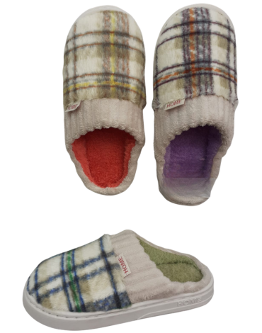 Pantuflas De Mujer Colores Surtidos x 12 Pares. Talla: 36 - 41
