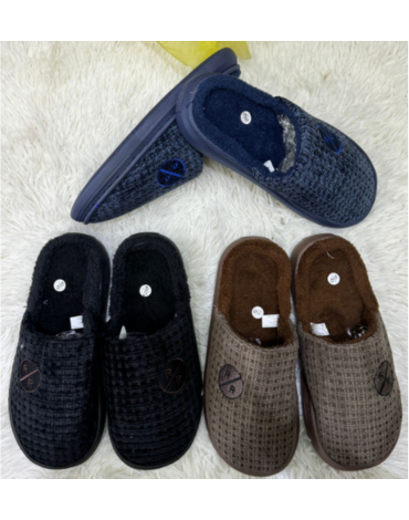 Pantuflas de Hombre Colores Surtidos x 24 Pares. Talla: 40 al 45