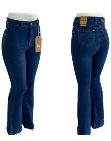 Jeans Flare de Dama Elasticado x 12 Unds.Tallas: 36 a la 46