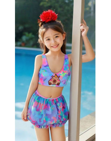 Traje de Baño para Niña Colores Surtidos x 12 Unds.Talla: 6 a la 12