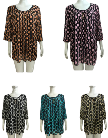 Polera de Dama Colores Surtidos x 6 Unds Talla: Standar ( M a la XL )