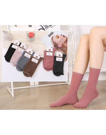 Calcetas de Mujer Larga Diabetico Sin Costura x 2 Docenas. Talla: 36 - 41