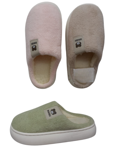 Pantuflas De Mujer Colores Surtidos x 12 Pares. Talla: 36 - 41
