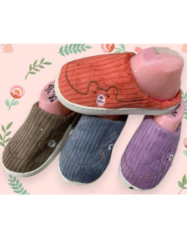 Pantufla Unisex Colores Surtidos x 25 Unds. Tallas : 36 a la 45