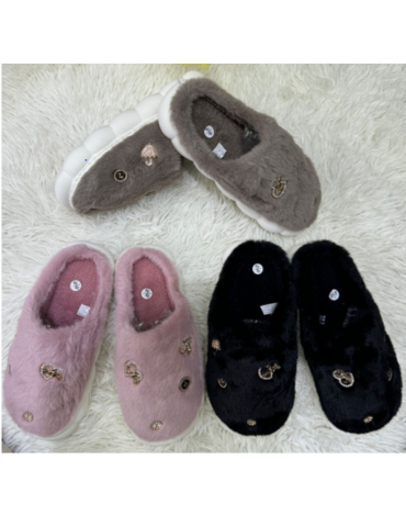 Pantuflas de Mujer Colores Surtidos x 24 Pares. Talla: 36 al 41
