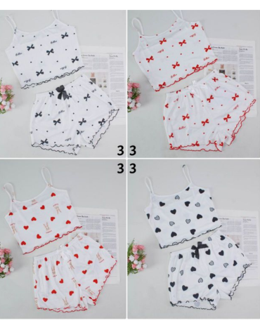 Pijama de Mujer Poliéster Colores Surtidos x 12 Unds. Talla: M / L - XL / XXL