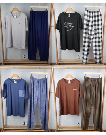 Pijama Poliester de Verano para Hombre x 12 Unds. Tallas: L - XL - XXL