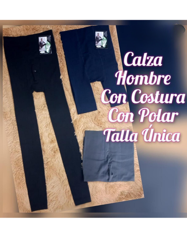 Calza Hombre Interior Polar x 12 Unds. Talla: Standar