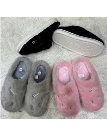 Pantuflas de Mujer Colores Surtidos x 24 Pares. Talla: 36 al 41
