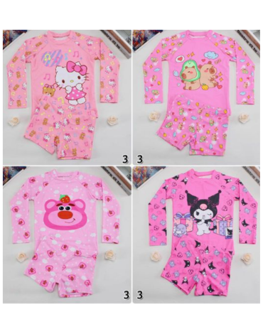 Traje de Baño para Niña Colores Surtidos x 12 Unds.Talla: 6 a la 12