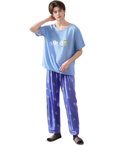 Pijama Poliester de Verano para Hombre x 12 Unds. Tallas: L - XL - XXL