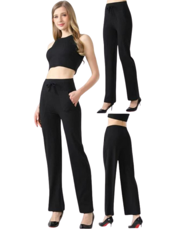 Pantalón Eco Cuero Dama con Polar  Color Único x 12  Unds. Talla: S / M - M/ L - L / XL