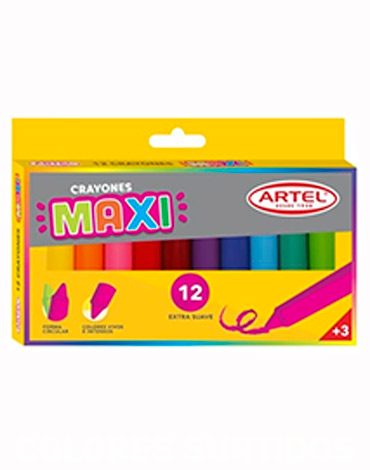 4 Caja de Crayones Maxi Jumbo (1 Caja Trae: 12 PCS)