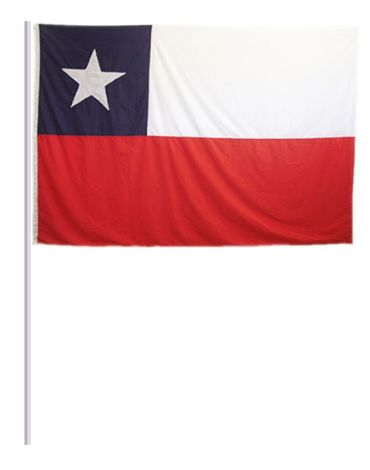 Bandera Fiestas Patrias de Chile x 12 Unds.Medidas:60  x 90 cm aprox