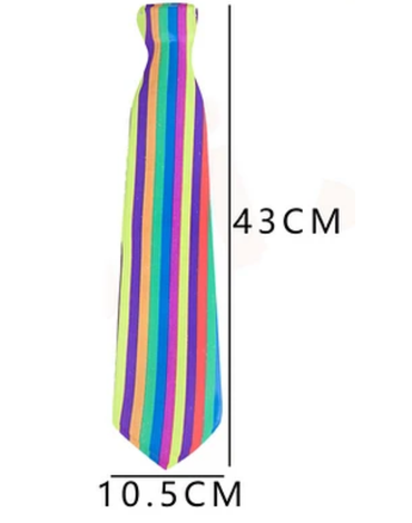 6 Set Corbata Fluor Modelos Surtidos (1 Set Trae 6 PCS) Medida: 10.5 x 43 cm aprox.