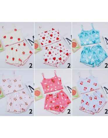 Pijama de Mujer Poliéster Colores Surtidos x 12 Unds. Talla: M / L - XL / XXL