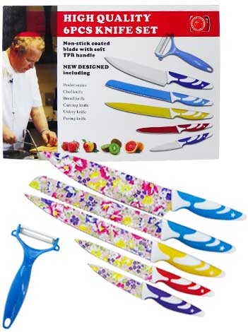 5 Cuchillos de Cocina x1 Set