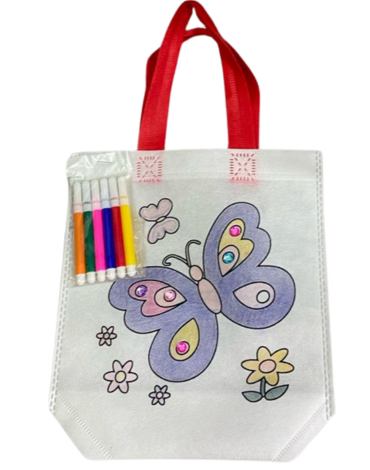 10 Set de Bolsa de TNT con Marcadores (1 Set Trae :7 Pcs) Medidas: 22 x 18 cm aprox
