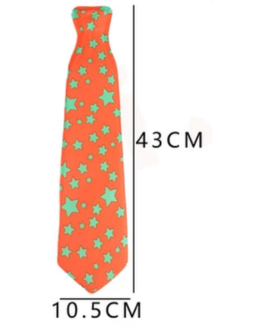 6 Set Corbata Fluor Modelos Surtidos (1 Set Trae 6 PCS) Medida: 10.5 x 43 cm aprox.