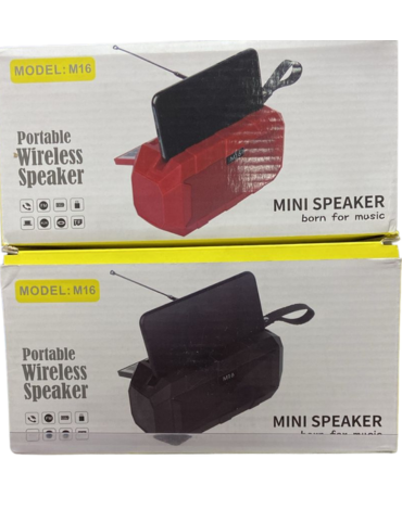 Parlante Portatil para Celular x 4 Unds. Medida: 19 x 7.8 x 8.7 cm aprox.