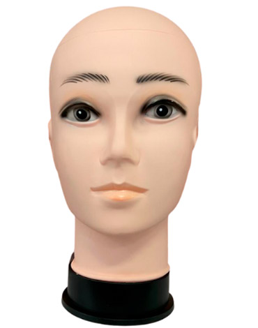 Cabeza de Maniquí Plástico Duro  Hombre x 4 Unds.