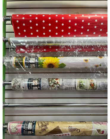 Mantel de Hule sin Franela x 3 Rollos. Medida: 28 Metros