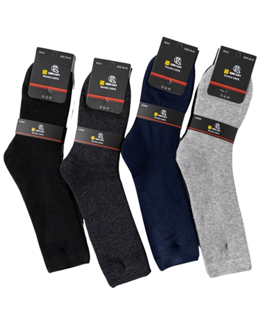 Calcetas de Hombre Larga Con Toalla x 2 Docenas. Talla: 39 - 45