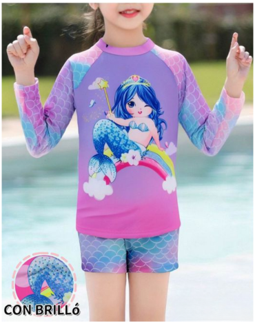 Traje de Baño para Niña Colores Surtidos x 12 Unds.Talla: 6 a la 12