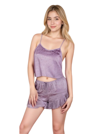 Pijama de Mujer Satin Colores Surtidos x 12 Unds. Talla: L - XL - XXL