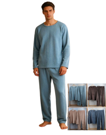 Pijama Invierno para Hombre x 12 Unds. Tallas: 3xl - 4XL - 5XL