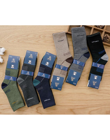 Calcetas de Hombre Larga Con Toalla x 2 Docenas. Talla: 39 - 45