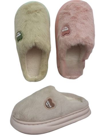 Pantuflas De Mujer Colores Surtidos x 12 Pares. Talla: 36 - 41