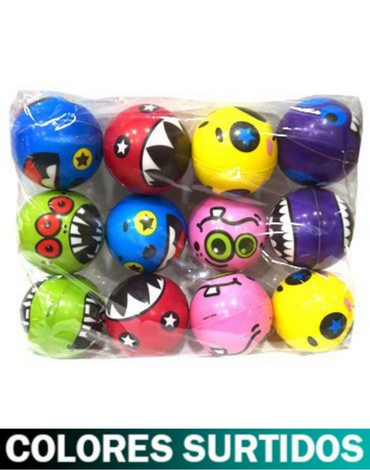 Pelota Antiestres Carita x 24 Und.