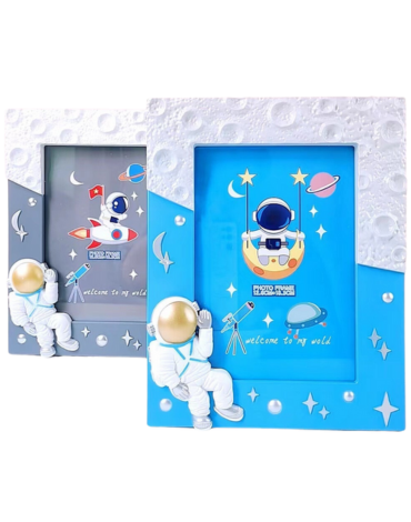 Porta Retrato Astronauta Colores Surtidos x 4 Unds.